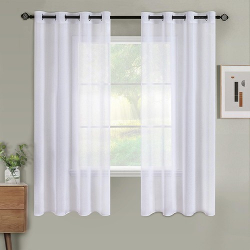 Voile gardinen kurz weiss - voile,