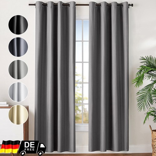 2er set vorhänge blickdicht - set,